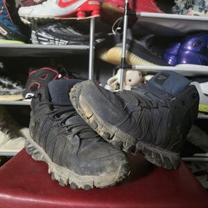 🔥 Reebok Safety Boots Men's Size 10.5 Wide Black and Navy Athletic Trail